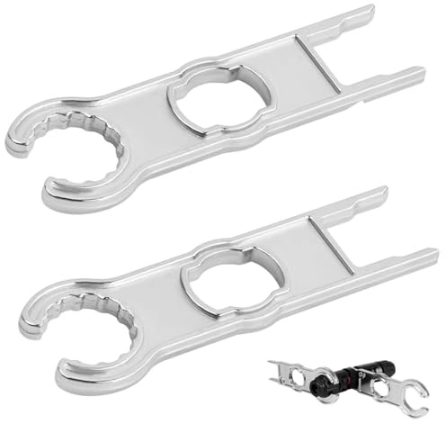 MEXRUMI 2 Pièces Outil De Montage De Fiche Kit De Serrage De Clé Outil En Aluminium Outil De Montage Pour Fiche Mc4 Clé À Outils Mc4 Pour Séparer La Fiche Et La Douille