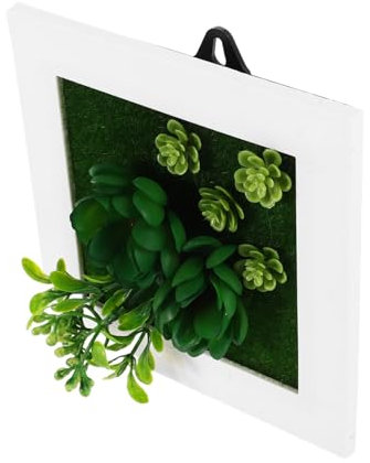 Alasum Cadre Photo Murale avec Plantes Succulentes Artificielles Décoration Murale Simulée pour Intérieur Et Extérieur Économie Espace Design Élégant Et Pratique