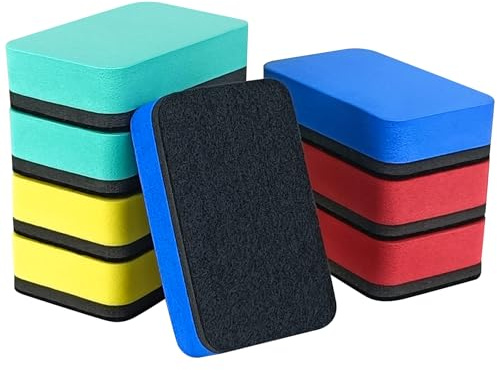 Dry Erase Eraser,8 Pack Magnetic Whiteboard Erasers,Rectangle Dry Erase Board Erasers for Classroom, Home, and Office(8pcs-Rectangle)