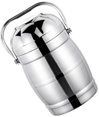 SHOWERORO 1Ensemble Boîte de Déjeuner Thermique Inoxydable Récipient Alimentaire à Double Isolation pour Conserver Chaleur pour Repas