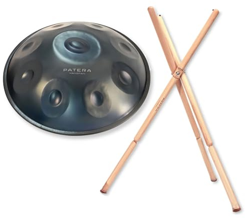 Patera HPEM-3 Handpan E-Minor with Handpan Stand