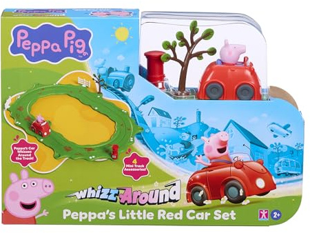 Peppa Pig Whizz Around Peppa’s Little Red Car Set, Motorised Vehicles, Track Toys, Pre-school Toys