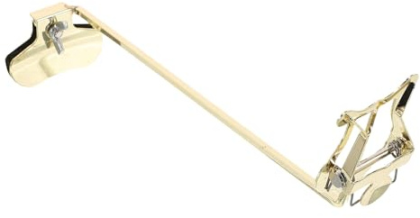Mikinona Pince Pour Trombone Lyre Support De Partitions Pour Saxophone Soprano Droit Accessoire Portable Doré Pour Marche Réglable En Angle Et Hauteur