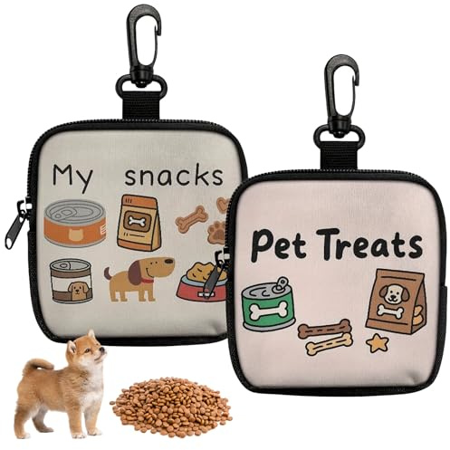 Sac À Friandises Sac De Nourriture Pochette Friandise pour Chien L'entraînement Fermeture Portable avec Fermeture Éclair Visualisation L'entraînement Et L'éducation Récompenses Rapides