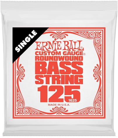 Ernie Ball Nickel Wound Electric Bass Single String .125 Gauge
