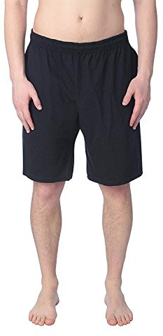 Fruit of the Loom Men's Jersey Short, Black, Large