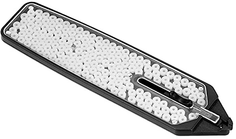 PATIKIL Tennis Cross String Saver with Applicator, Tennis String Shock Absorber for Protecting Racket, White
