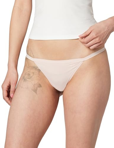 DKNY Women's Active Comfort String Thong, Blush, L