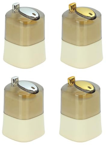 Ficher 4 Pièces Distributeurs de Porte-Cure-Dents Automatiques Conteneur de Cure-Dents Distributeurs de Stockage de Cure-Dents Boîtes pour Salon Facile à Utiliser