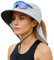 TOP-EX Pferdeschwanz Sonnenhut Damen mit Nackenschutz Sonnenschutz SPF 50 Sommerhut Breite Krempe Gartenhut Outdoor Fischerhut Wasserdicht & Faltbar Grau X-Large