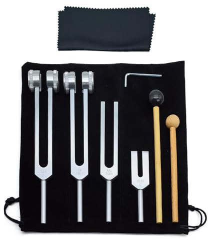 Forchette di accordatura per la guarigione, strumenti di guarigione del suono, 128 Hz, in lega di alluminio, strumenti di guarigione multiuso per meditazione e yoga, principianti ed esperti