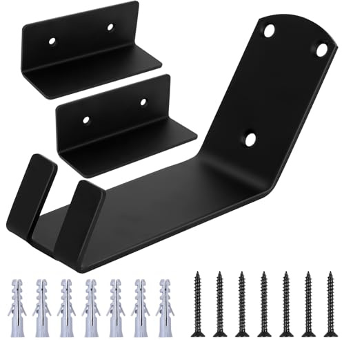 1 PcsBike Wall Mounts, Bicycle Wall Mounts, Bike Storage Rack, Bike Hangers for Garage Walls Shed Home, for E-Bikes MTB Road Bikes with 2 Support Brackets & 2 Wall Protection Pads & Screws Set