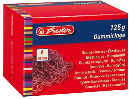 Herlitz Gummiringe 125g 60mm