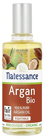 Natessance - Huile D'Argan Bio Équitable - 100% Pure - Certifié Agriculture Biologique - Flacon de 50 ml