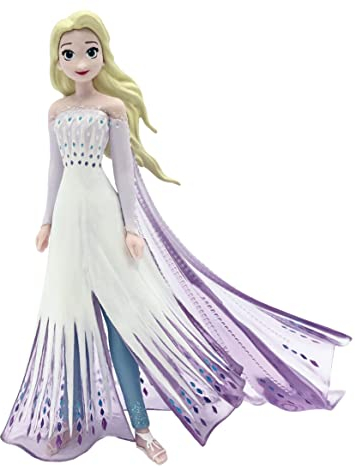 Bullyland 13517 – Elsa leksaksfigur från Walt Disney Frozen 2, ca 9,5 cm, detaljerad, perfekt som en liten gåva för barn från 3 år