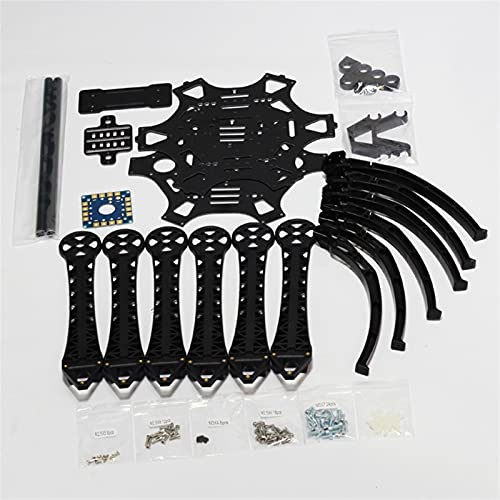 VIKEP Kit de Cadre hexacoptères multirotors à quadricoptère de 550 mm avec Un équipement d'atterrissage FPV S550 F550 Tampon (Color : B)