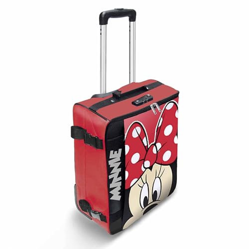 Minnie Maus Curious-Faltbarer Kabinenkoffer, Rot