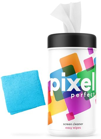 Pixel Perfect | Screen Cleaner Wipes | Pack of 50 For TV, Laptops, Computers, Monitors, Phones Cleaning Kit