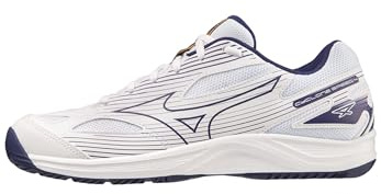 Mizuno Cyclone Speed 4, Volleybollskor Unisex Vuxen, White/BlueRibbon/MP Gold, 41 EU, White Blueribbon Mp Gold, 41 EU