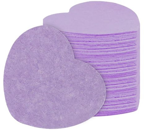 Spa-Schwämme,Gesichtsschwämme | Komprimierte Schwämme in Herzform für die Gesichtsreinigung,20 Stück Gesichtspeelingschwamm zur Gesichtsreinigung, Peeling-Maske, Make-up-Entfernung