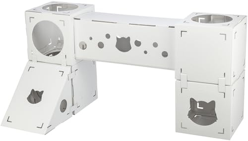 TRIXIE Finca Felice Niche modulaire en Carton ondulé pour Chat d'intérieur et Tour de Jeu, modules combinables Individuellement pour Jouer et se détendre, matériau 100% recyclé pour Chats jusqu'à 8,2