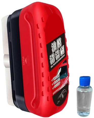 Dissolvant D'huile De Pare-brise, Nettoyant Pour Vitres De Voiture, Élimination Du Film De Verre, Brosse De Nettoyage De Film D'huile De Verre De Voiture, Kit De Nettoyage Pour Vitre Intérieure