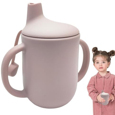 Spill Proof Sippy Cup - Baby Training Cup With Lid | Transition Sippy Cup And Open Cup | Milk Sippy Cups | Silicone Feeding Bottle With Handles | 150ml Water Cup Spill Proof | Training Cup For Babies