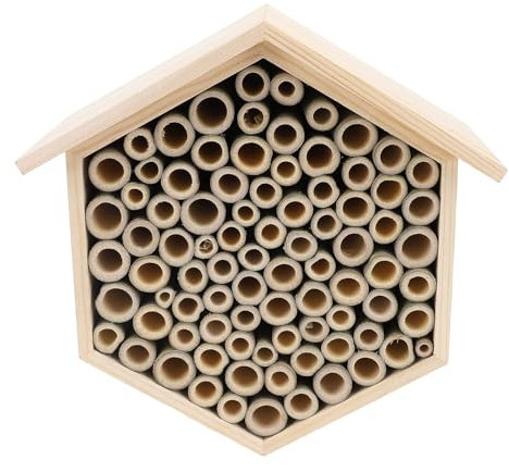 Hexagonalt Bihus, Locka Till Sig Fridfulla Bipollinatorer Träbiboxhem, Förbättra Trädgårdsproduktiviteten Bihotell för Utomhusbruk
