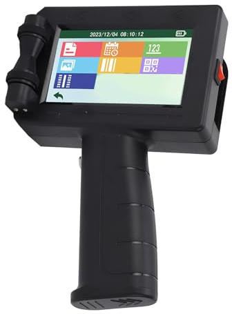 Handhållen Bläckstråleskrivare, LA50 Bärbar Bläckstråleskrivare 2-12,7 Mm Justerbar Bläckstråleskrivare HD-pekskärm, för QR-kod Streckkod Produktionsdatum Tid