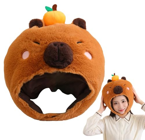 Nexusectar Cappelli a forma di animale per bambini, multiuso e confortevole, in peluche, leggero, accessorio fotografico per donne, uomini, adolescenti, bambini, ragazzi e ragazze