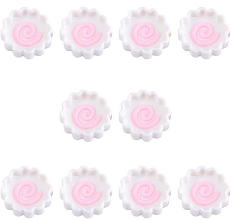 YUGSHNKFC Lot de 10 assiettes à gâteau miniatures en forme de poisson - Jouet alimentaire - Matériaux faits à la main - Accessoires décoratifs - Pièces de bijoux faites