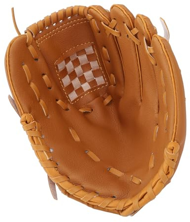 Generic Baseballhandske Ergonomiska Mjuka PU-lädervantar för Ungdomar Vuxen Softball Outfield Fielding-vante, Enkel Snygg för Basebollentusiaster