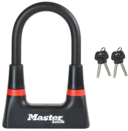 Master Lock Catena Bici U, Chiave, Certificato Antifurto, 8278EURDPRO, Da utilizzare con bici elettriche, da montagna, da strada, pieghevoli