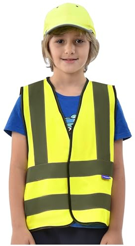 AYKRM Sicherheitsweste für Kinder Warnweste Reflektierendes WarnschutzWeste