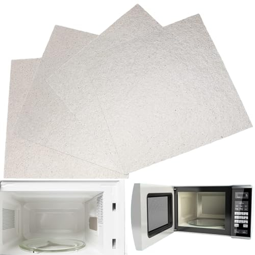 Protezione per Forno a Microonde in Mica,Piastra di Mica per Onde per Microonde,Forno a Microonde Piastre di Mica,Foglio Forno a Microonde Copertura di Guida d'Onda,per Forno a Microonde Protezione