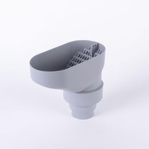 3P Downpipe Gutter Leaf Catcher - Low Maintenance Anti Clog and Blockage, Debris Guard Filter Protector - Grey