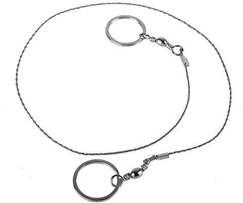 Sierra de Alambre, Sierra de Cuerda Sierra de Acero Inoxidable Portátil Supervivencia de Alambre de Alambre de 360 ​​Sierra de Acampado Universal de Vida para Acampar de Emergencia Vidas de Emergencia