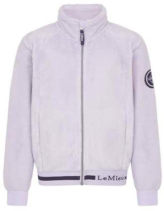 LeMieux Young Rider Libby Fleece - Detachable Zip Hair Tie - Delightfully Snuggly - Lilac - 11-12 Years