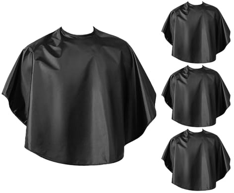 TOPBATHY 4pezzi Grembiule per Tintura Capelli Mantello da Barbiere Parrucchiere Unisex-adulto Grembiule Protettivo Lavabile per Salone e Uso Domestico