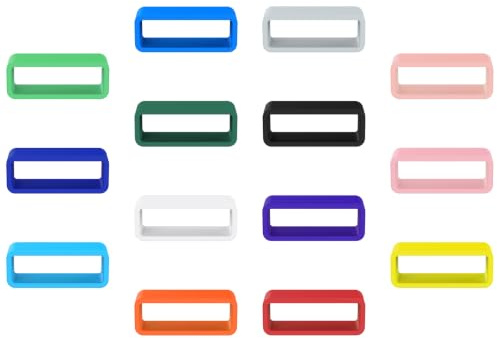 Astorgos 14 Supports pour Bracelet, Anneaux de Fixation 20 mm, Multicolores | Magic Keeper en Silicone pour Bracelet de Montre, Fermetures pour Bracelet Compatibles avec Garmin Band de 20 mm