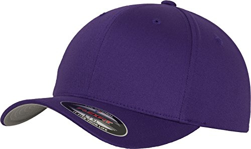 Flexfit Unisex 6277-Flexfit Wooly Combed Flexfit Wooly Combed, purple, S/M