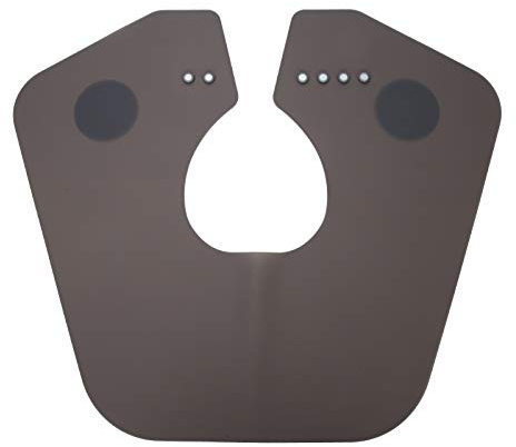 Cutting Collar Hairdressing Shawl Professional Silicone Waterproof Hairdressing Supplies Hair Dye Cape for Salon Home Use (21 * 18 * 2cm, Black)
