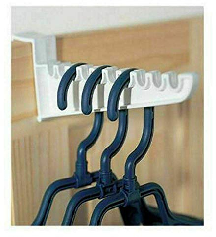 Lot de 2 crochets de suspension pour salle de bain ou chambre à coucher - En plastique - Pour suspendre les vêtements, les manteaux, les serviettes, le linge, les enfants et les adultes (lot de 2