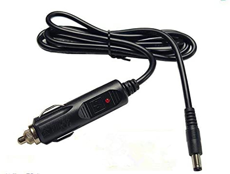 SHANFEILU DC 5,5 mm x 2,1 mm Macho 12V 24V Encendedor de Cigarrillos Macho 18AWG Cable DC Adaptador de expansión for Cable Truck Bus 4,9 pies