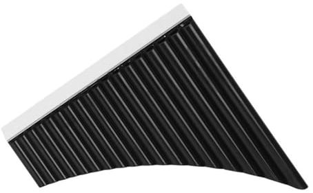 Panflöte 18 rohre Pan Flöte C Key Panflöten Pan Flöten Mit Mundstück Blasinstrument Für Studenten Anfänger(Black)