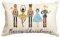 HAPPOW Kissenbezug Weihnachten Nussknacker, Weihnachtskissenbezug 30x50cm, Weihnachtsdeko Innen, Christmas Decorations, Leinenmaterial, Doppelseitiger Druck, für Couch Deko(Beige)
