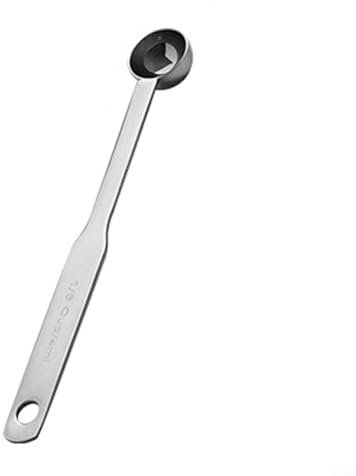 Cuillère doseuse à café en acier inoxydable conçue pour atteindre facilement le fond des grands bocaux (4 ml)