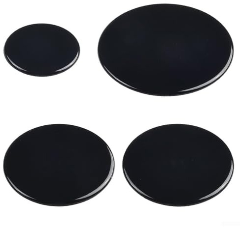 4 Pcs Cooker Hob Gas Burner Cap, Gas Hob Burner Flame Cap Lid Kit, 55mm 75mm 100mm for Most SABAF Accessories