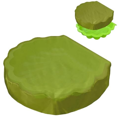 Sandkasten Abdeckung 100 * 15cm Sandmuschel Rund Sabdeckplane Wasserdicht Schutzhülle Sandkasten Sandmuschel mit Deckel Sandkasten Muschel für Wassermuscheln und Sand