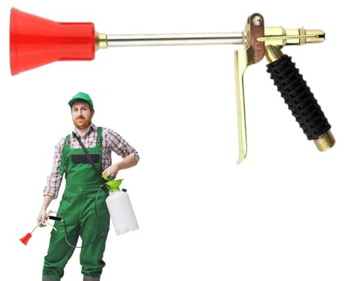 Pulverizador a Presión | Pulverizador Agrícola De Largo Alcance con Alta Presión | Boquilla De Cobre Atomizador para Jardinería Lavado De Coches En Exterior